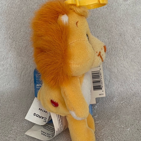 Vintage 2003 Brave Heart Lion Care Bear Cousins Keychain Plush 6" With Tags - Picture 3 of 14